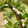Schmuck-Set aus Glas- und Zuchtperlen