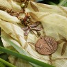 Schmuck-Set aus Glas und Muschelkernperlen