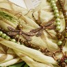 Schmuck-Set aus Glas und Muschelkernperlen