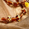 Schmuck-Set aus Lampen- und Glasperlen