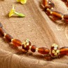 Schmuck-Set aus Lampen- und Glasperlen
