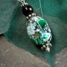 Ohrringe aus Mosaiksteinen und Onyx