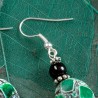 Ohrringe aus Mosaiksteinen und Onyx