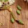 Schmuck-Set aus Glas und Granat