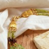 Schmuck-Set aus Glas und Granat