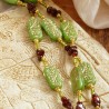 Schmuck-Set aus Glas und Granat