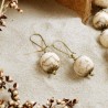 Schmuck-Set Tiger & Wood, Detailansicht der Ohrringe