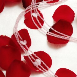 Halskette Lovely Heart, Detailansicht der 3-reihigen Kette