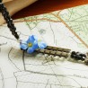 Schmuck-Set Eisenbahnromantik, Detailansicht der Kette links