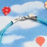 3-reihige Halskette Montgolfière, Detailansicht vom Karabiner-Verschluß