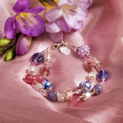 Armband Krokuswiese, Gesamtansicht Armband Krokuswiese, Gesamtansicht