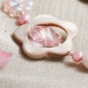 Schmuck-Set Blossom, Nahaufnahme einer Perlmuttblüte