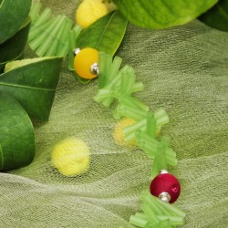 Halskette Spanischer Frühling, Detailansicht Kette rechts