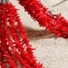 Halskette aus Koralle und Metallelementen