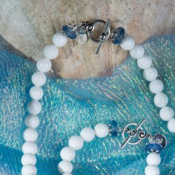 Schmuck-Set Yemayá, Detailansicht der Knebelverschlüsse Schmuck-Set Yemayá, Detailansicht der Knebelverschlüsse