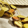 Halskette Lady Sushine, Nahaufnahme der Tagua-Perlen links