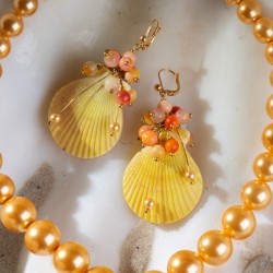 Schmuck-Set Aphrodite, Detailansicht der Ohrringe