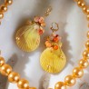 Schmuck-Set Aphrodite, Detailansicht der Ohrringe