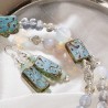 Schmuck-Set Lachende Fische, Detailansicht der Ohrringe