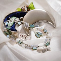 Schmuck-Set Lachende Fische, Gesamtansicht Schmuck-Set Lachende Fische, Gesamtansicht