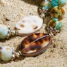 Armband Vanua Levu, Nahaufnahme der Muschelperlen vorn