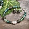 Schmuck-Set Irish Green, Detailansicht vom Armband und den Ohrringen