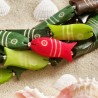 Halskette Individualist, Nahaufnahme vom roten Horn-Fisch als Blickfang der Kette