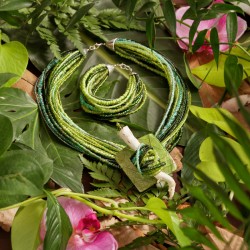 Schmuck-Set Regenwald, Gesamtansicht Schmuck-Set Regenwald, Gesamtansicht