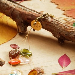 Schmuck-Set Herbstlaubrauschen, Detailansicht vom Kettenverschluß Schmuck-Set Herbstlaubrauschen, Detailansicht vom Kettenverschluß