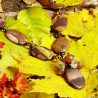 Halskette Herbstmelancholie, Detailansicht vom Vorderteil der Kette