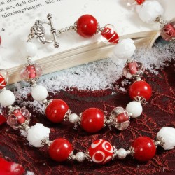 Schmuck-Set Schneeweißchen und Rosenrot, Detailansicht des Armbandes