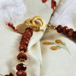 Schmuck-Set Goldmarie, detailansicht vom Kettenverschluß Schmuck-Set Goldmarie, detailansicht vom Kettenverschluß