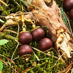 Schmuck-Set Hänsel und Gretel, Nahaufnahme der Ohrringe