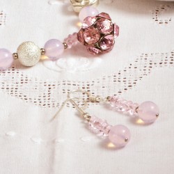 Schmuck-Set Mademoiselle, Detailansicht der Ohrringe Schmuck-Set Mademoiselle, Detailansicht der Ohrringe