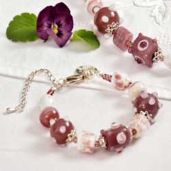 Schmuck-Set Violetta, Detailansicht des Armbands