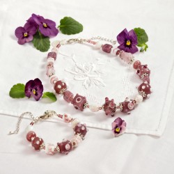 Schmuck-Set Violetta, Gesamtansicht Schmuck-Set Violetta, Gesamtansicht