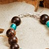 Schmuck-Set Palmen am Strand, Detailansicht vom Armbandverschluß