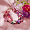Armband aus Glas und Zuchtperlen