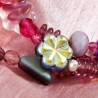 Armband aus Glas und Zuchtperlen