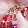 Armband aus Glas und Zuchtperlen