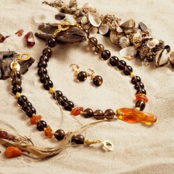 Schmuck-Set Gold des Meeres, Gesamtansicht Schmuck-Set Gold des Meeres, Gesamtansicht