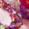 Armband aus Glas und Zuchtperlen
