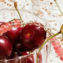 Halskette Cherry Lady, Detailansicht vom Hakenverschluß Halskette Cherry Lady, Detailansicht vom Hakenverschluß