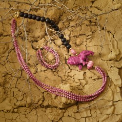 Schmuck-Set Purple Lion, Gesamtansicht Schmuck-Set Purple Lion, Gesamtansicht