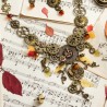 Schmuck-Set Herbstmelodie, Detailansicht vom Vorderteil der Kette