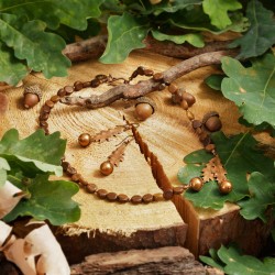 Schmuck-Set Silvia, Gesamtansicht von Halskette und Ohrringen