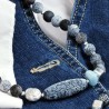 Schmuck-Set Blue, Nahaufnahme vom Vorderteil der Kette