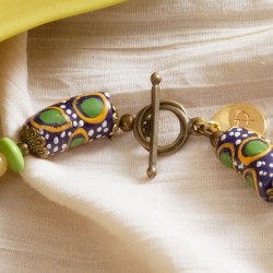 Schmuck-Set Kumasi, Detailansicht vom Kettenverschluß Schmuck-Set Kumasi, Detailansicht vom Kettenverschluß