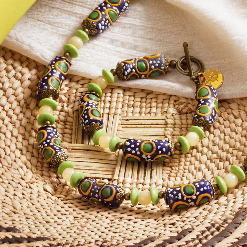 Schmuck-Set Kumasi, Detailansicht vom Armband Schmuck-Set Kumasi, Detailansicht vom Armband