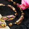 Schmuck-Set Nacht der Rosen, Detailansicht der Perlen